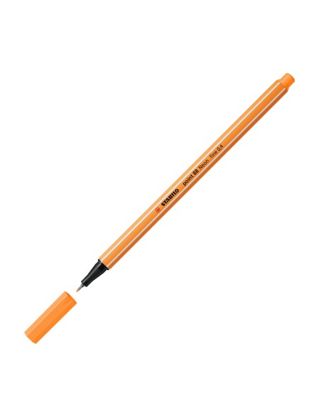  C/10 stabilo point 88 naranja neon nº054 punta de fibra 0,4mm 